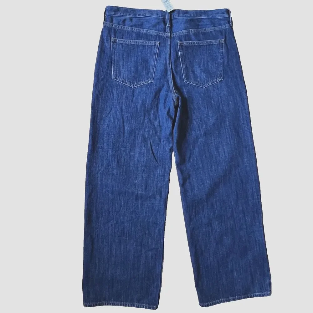 J.Crew Womens Jeans 31 Wide Leg  Low Rise Denim 100% Cotton Regina Wash NWT